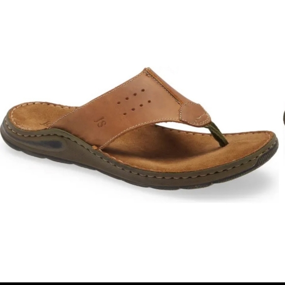 Josef Seibel® Maverick 05 Leather Slip-on Sandals. - Picture 2 of 10
